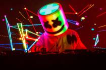Marshmello performs during Snow Fest at Park City Live on Jan. 21, 2018, in Park City, Utah. (B ...