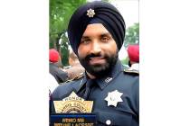 This photo provided by Harris County Sheriff's Office shows Deputy Sandeep Dhaliwal. The funera ...