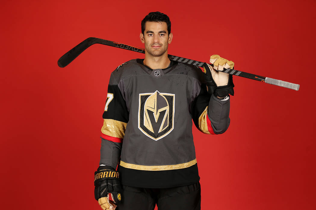 Vegas Golden Knights left wing Max Pacioretty (67) at City National Arena in Las Vegas, Thursda ...