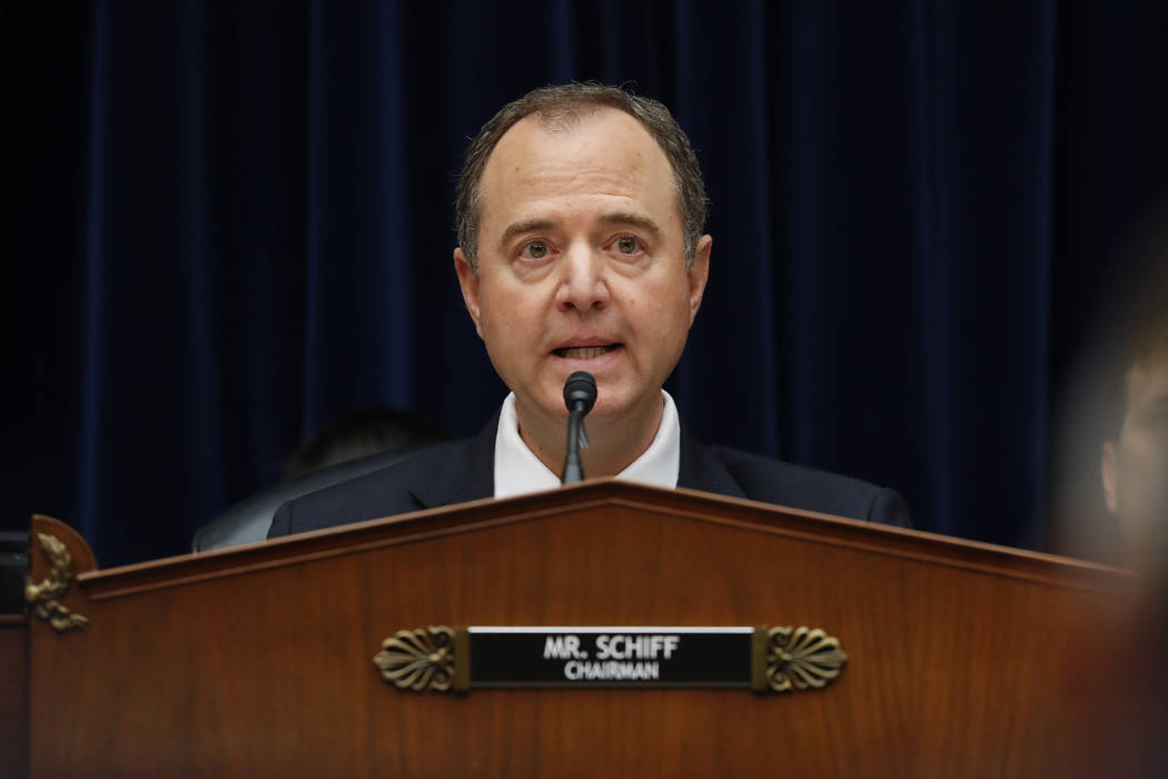House Intelligence Committee Chairman, Rep. Adam Schiff, D-Calif., speaks before Acting Directo ...