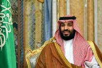 In a Sept. 18, 2019, file photo, Saudi Arabia's Crown Prince Mohammed bin Salman attends a meet ...