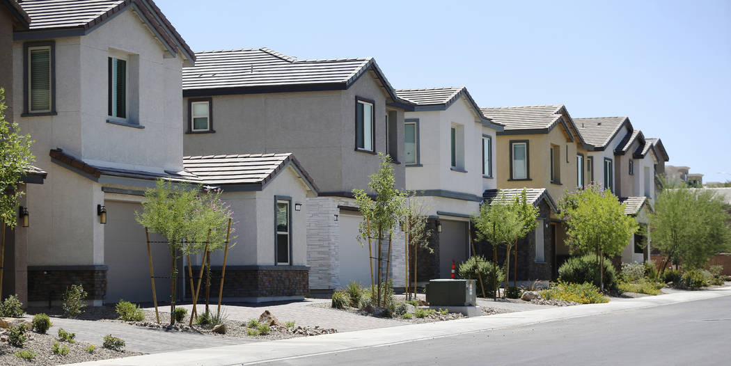 Lennar's Rose Ridge subdivision in Henderson, Wednesday, Aug. 21, 2019. (Erik Verduzco / Las Ve ...