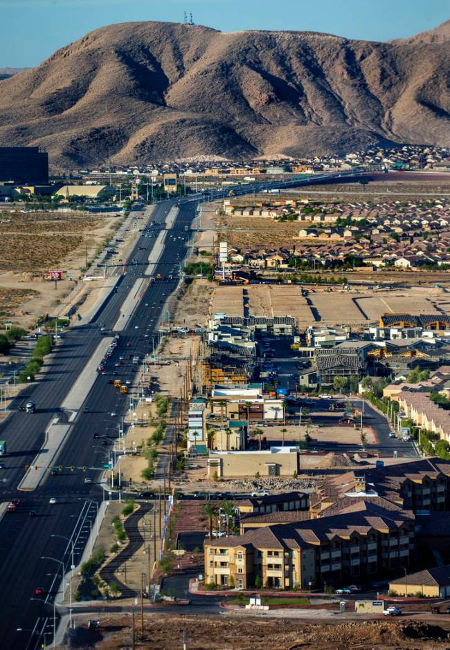 Partially developed land along St. Rose Parkway on Wednesday, Oct. 16, 2019, in Las Vegas. (L.E ...