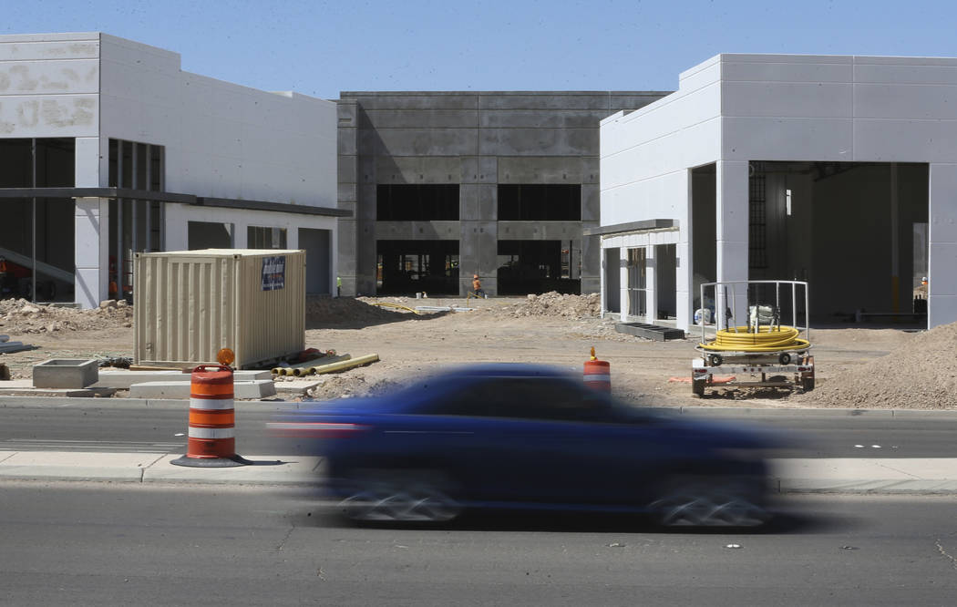 Construction of the Matter Real Estate Group warehouse project in Henderson, Wednesday, Aug. 21 ...