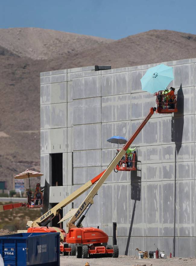 Construction of the Matter Real Estate Group warehouse project in Henderson, Wednesday, Aug. 21 ...