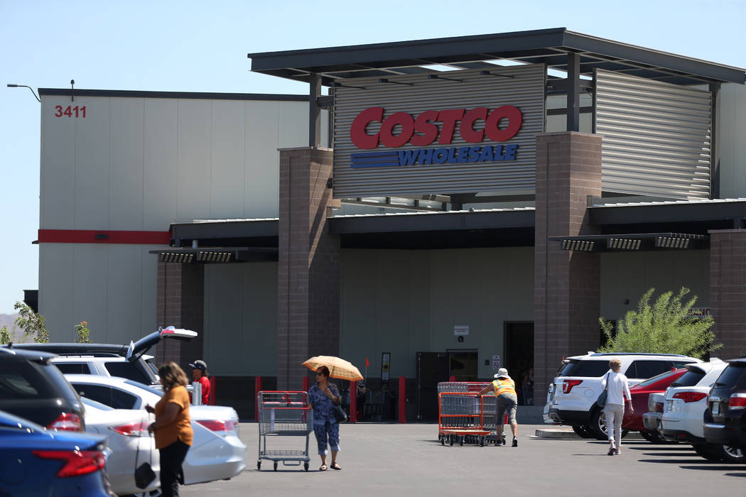 Costco at the St. Rose Square retail center in Henderson, Wednesday, Aug. 21, 2019. (Erik Verdu ...