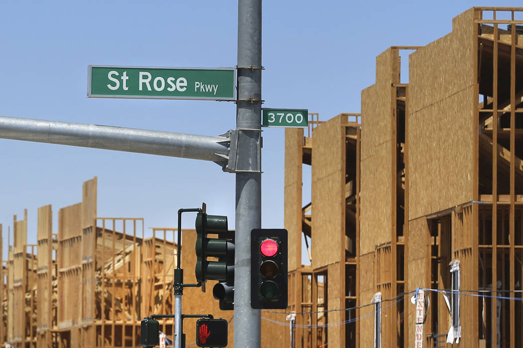 St. Rose Parkway in Henderson, Wednesday, Aug. 21, 2019. (Erik Verduzco / Las Vegas Review-Jour ...