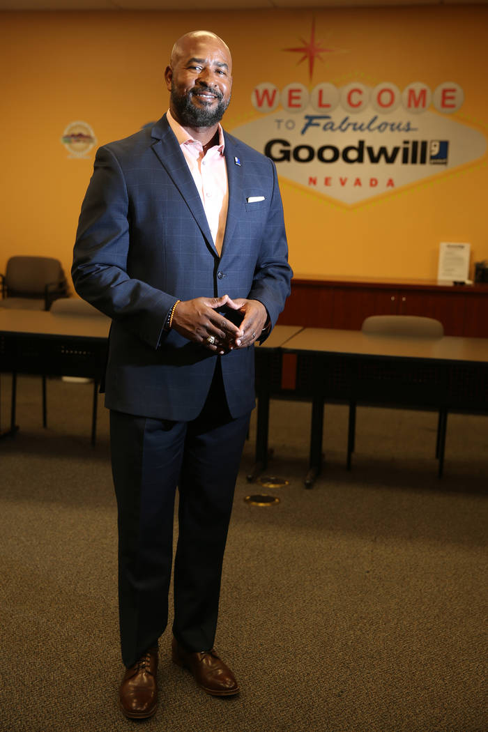 Rick Neal, new CEO of Goodwill, at the Goodwill of Southern Nevada in North Las Vegas, Thursday ...