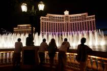 The fountains at Bellagio. (Review-Journal file photo)
