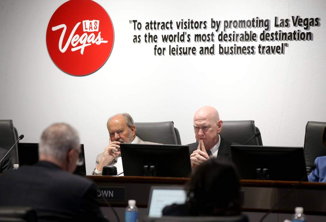Las Vegas Convention and Visitors Authority Board Chairman, Clark County Commissioner Larry Bro ...