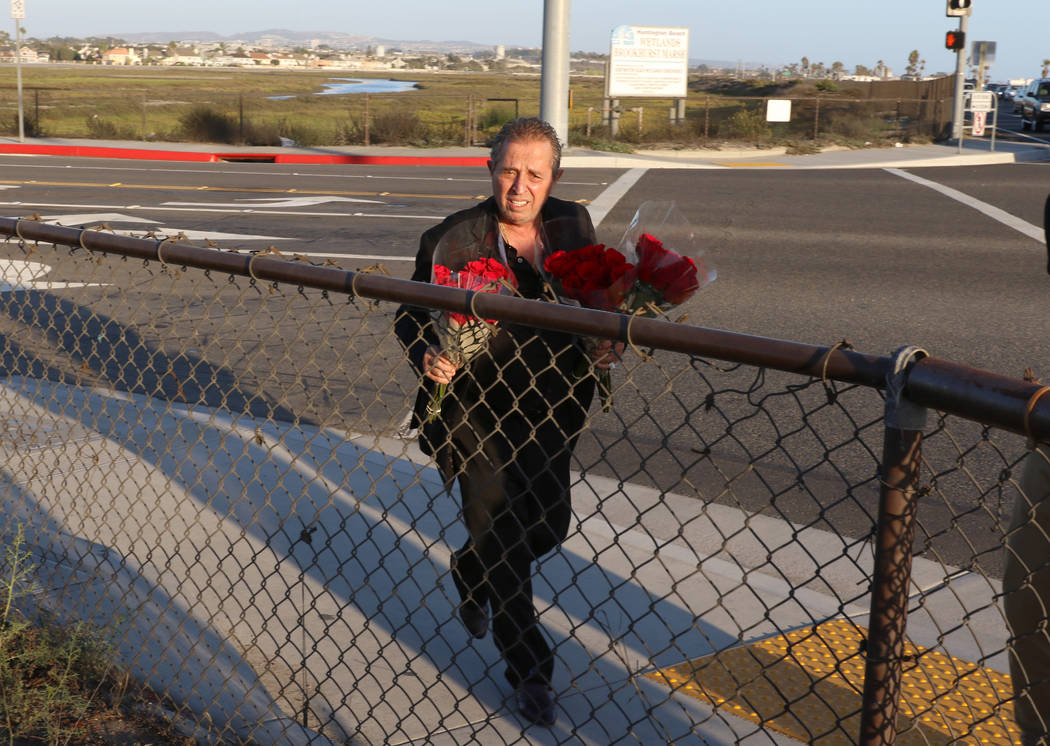 Albert Rossi, a father of Albert “A.J.” Rossi Jr., one of the teens killed in a fiery crash ...