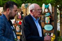 Democratic presidential candidate Sen. Bernie Sanders makes a visit the to the Las Vegas Healin ...