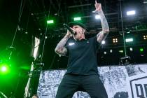 Al Barr of Dropkick Murphys performs during Louder Than Life at Highland Festival Grounds at KY ...