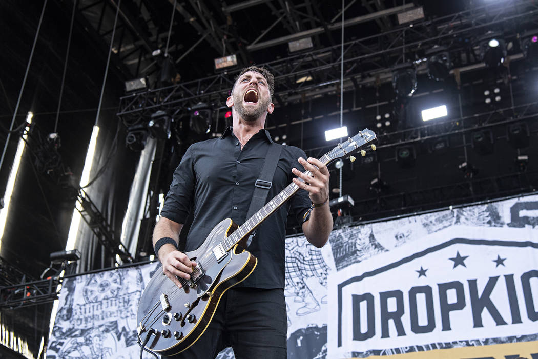 Tim Brennan of Dropkick Murphys performs during Louder Than Life at Highland Festival Grounds a ...