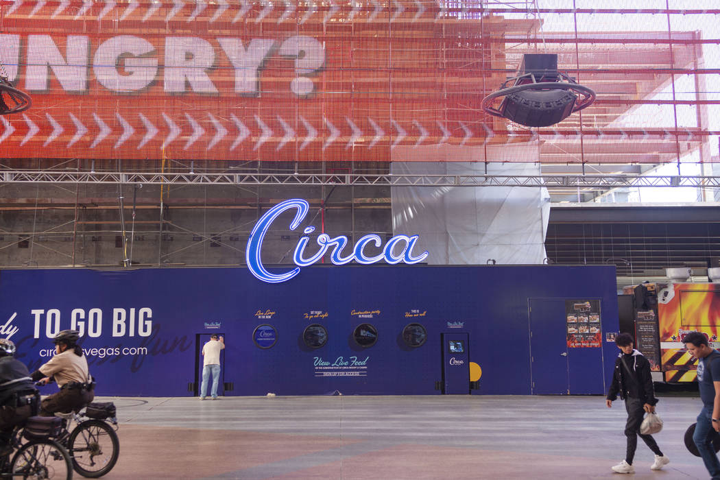 Circa, the new hotel-casino by owners Derek and Greg Stevens, under construction in Downtown La ...