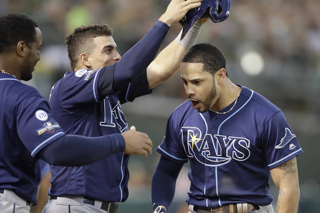 rays beat a s 5 1 in al wild card game will face astros las vegas review journal