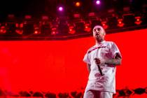Mac Miller performs at Coachella Music & Arts Festival at the Empire Polo Club on Friday, A ...