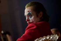 This image released by Warner Bros. Pictures shows Joaquin Phoenix in a scene from "Joker, ...