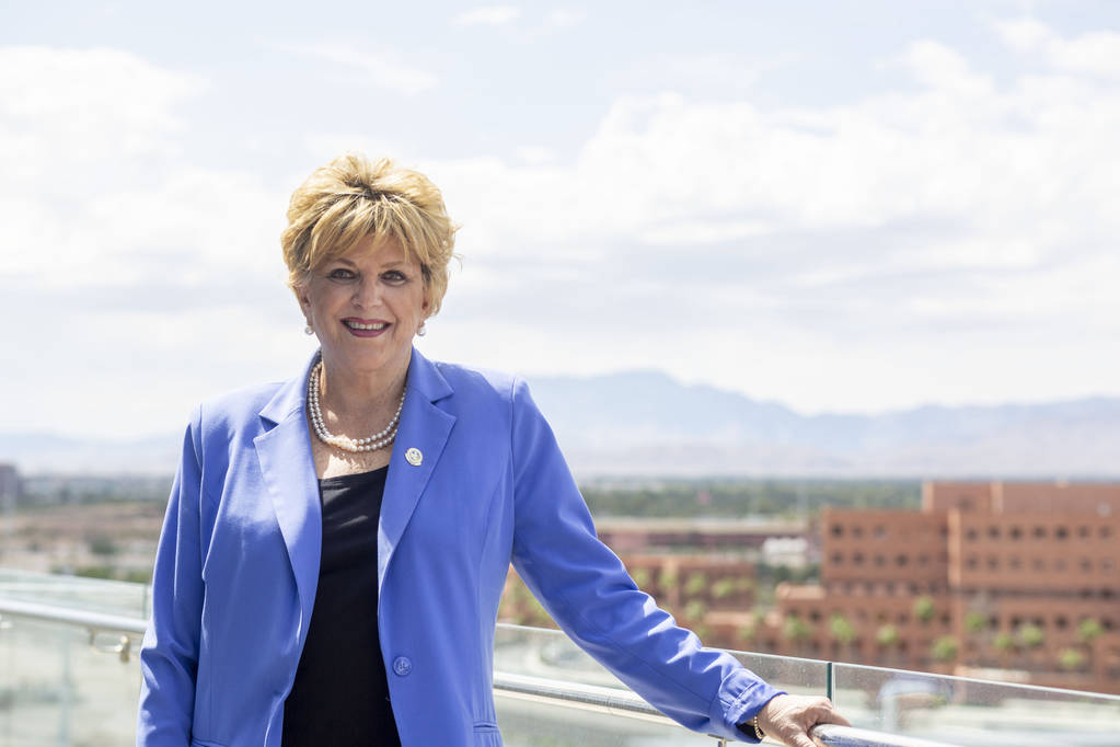 Mayor Carolyn Goodman at Las Vegas City Hall, Sept. 16. 2019 in Las Vegas. (Elizabeth Page Brum ...