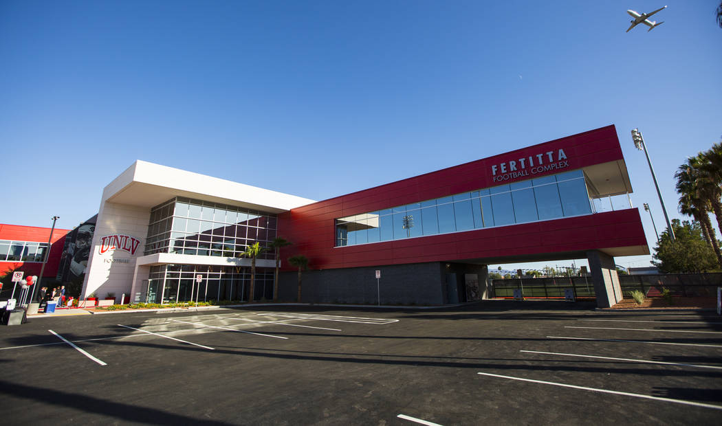 The Fertitta Football Complex at UNLV in Las Vegas on Thursday, Oct. 3, 2019. (Chase Stevens/La ...