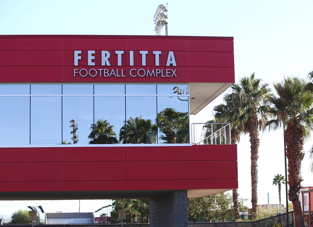 The Fertitta Football Complex at UNLV in Las Vegas on Thursday, Oct. 3, 2019. (Chase Stevens/La ...