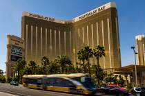The Mandalay Bay nearly two years after a mass shooting occurred from there on the Las Vegas St ...