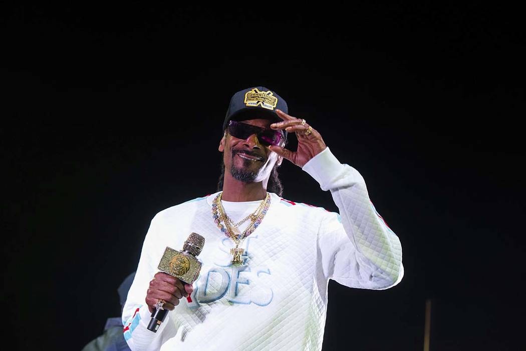 FILE - In this Jan. 5, 2019 file photo, Snoop Dogg performs onstage at State Farm Arena in Atla ...