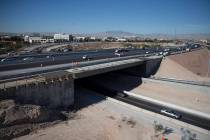The McCarran Airport Connector construction project on March 16, 2017, in Las Vegas. (Erik Verd ...