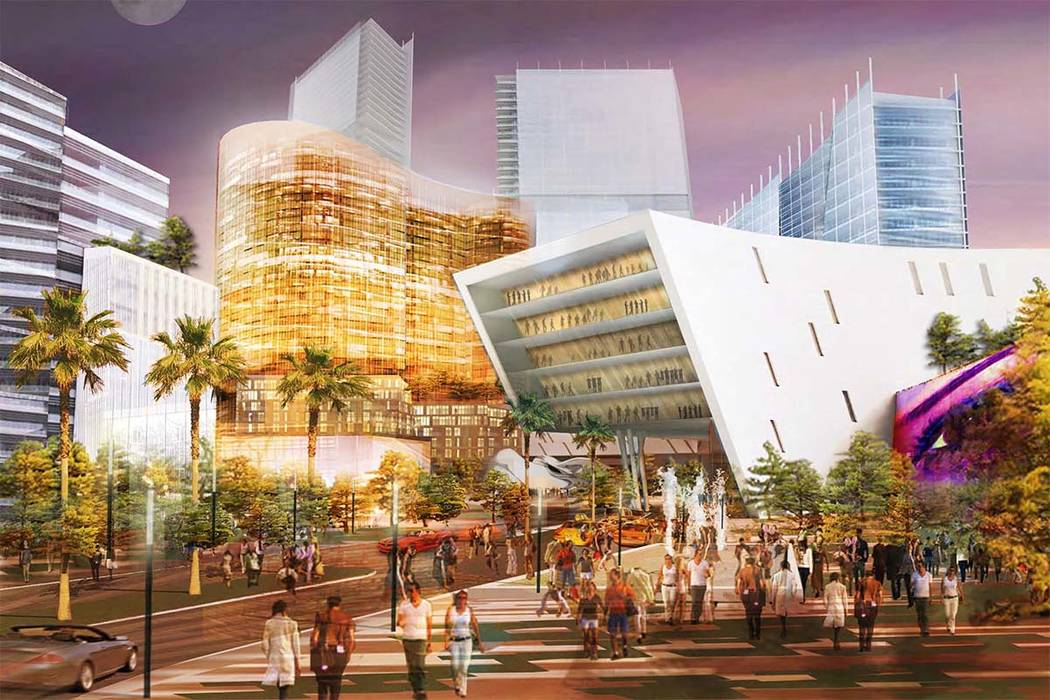Rendering of Moulin Rouge that Las Vegas Moulin Rouge LLC planned to build on the site of the o ...