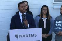 Nevada Democratic Party Chairman William McCurdy II discusses early voting sites for the 2020 s ...