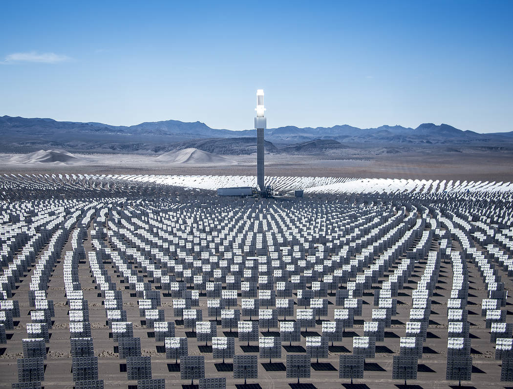 SolarReserve operates Crescent Dunes Solar Energy Project near Tonopah. (Las Vegas Review-Journ ...