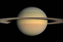 FILE - This July 23, 2008 file image made available by NASA shows the planet Saturn, as seen fr ...