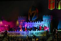 Special lights are seen at the Golden Knights' annual pride night during third period of an NHL ...