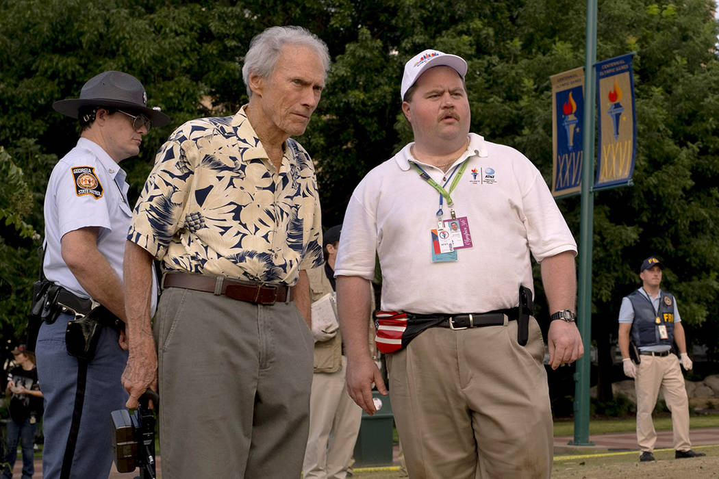 This image released by Warner Bros. Pictures shows writer-director Clint Eastwood, left, and ac ...