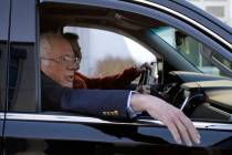 Democratic presidential candidate Sen. Bernie Sanders, I-Vt., departs Burlington International ...