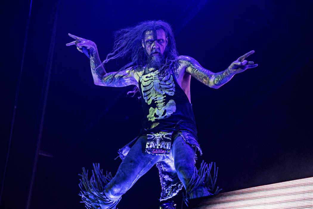 Rob Zombie performs during Louder Than Life at Highland Festival Grounds at Kentucky Exposition ...