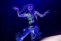 Rob Zombie performs during Louder Than Life at Highland Festival Grounds at Kentucky Exposition ...