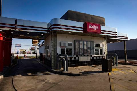 The Rally's fast food restaurant on Desert Inn Road and Boulder Highway in Las Vegas, Wednesday ...