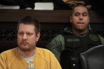 FILE - In this Jan. 18, 2019 file photo, former Chicago police Officer Jason Van Dyke, left, at ...