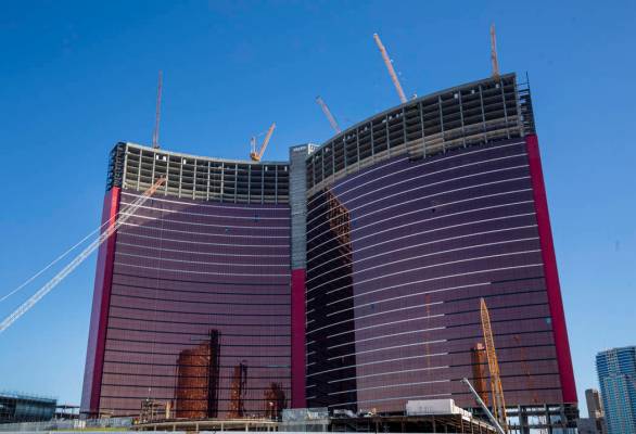 Construction continues on Resorts World Las Vegas, Aug. 29, 2019 in Las Vegas. (Elizabeth Page ...