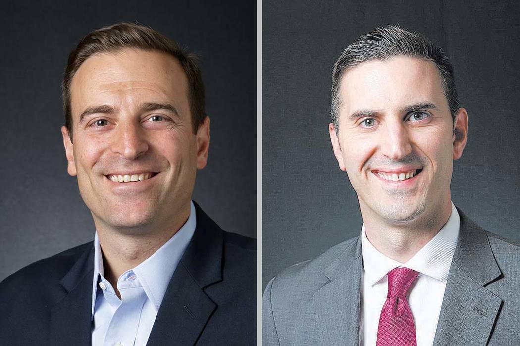 Adam Laxalt, left, and Wes Duncan (Las Vegas Review-Journal)
