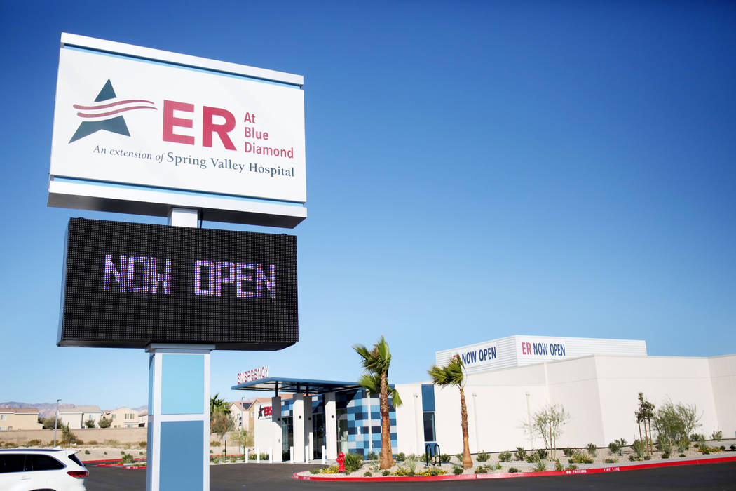 Valley Health System's new freestanding emergency department off of Blue Diamond Rd. And South ...