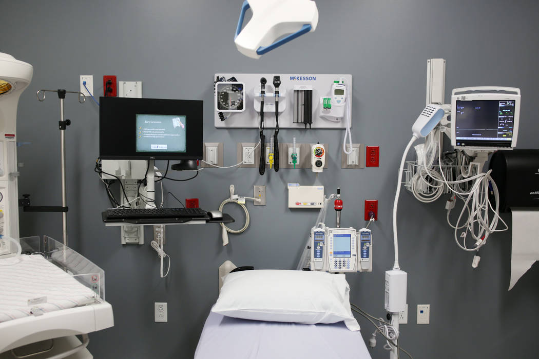 A rapid medical exam room fit for infants and young patients at Valley Health System's new free ...