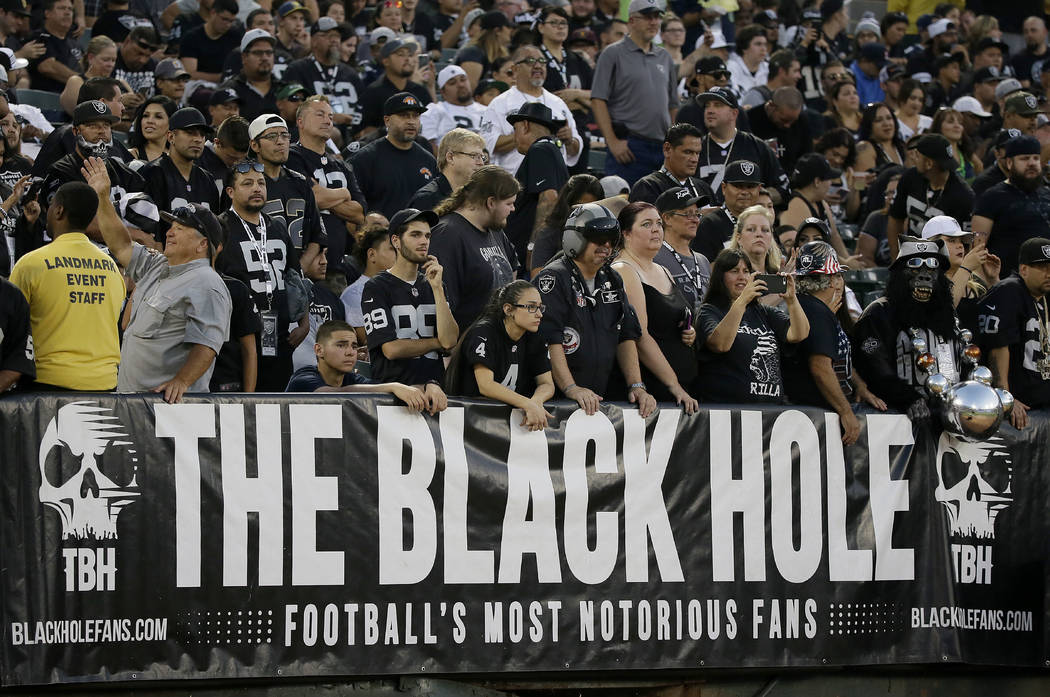 Oakland Raiders Seating Chart Black Hole