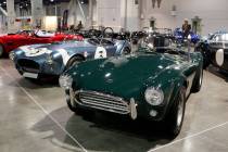 A collection of 1960s performance Shelby cars are displayed during a media preview of Big Boys ...