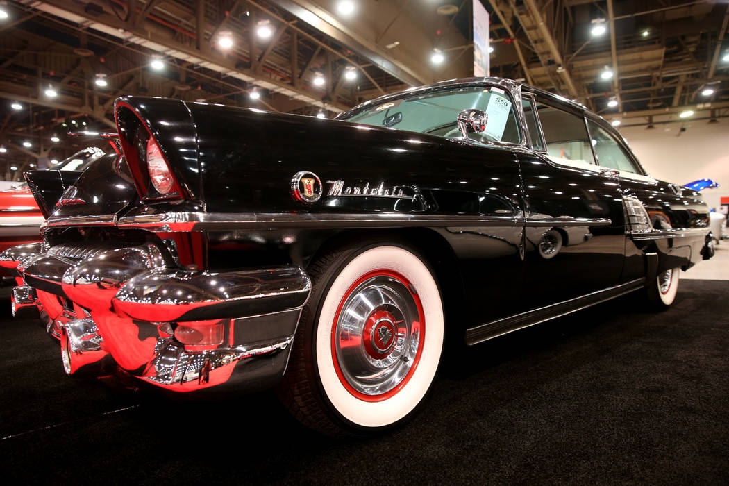 A 1955 Mercury Montclair Sun Valley that will be in the Saturday auction during Mecum Las Vegas ...