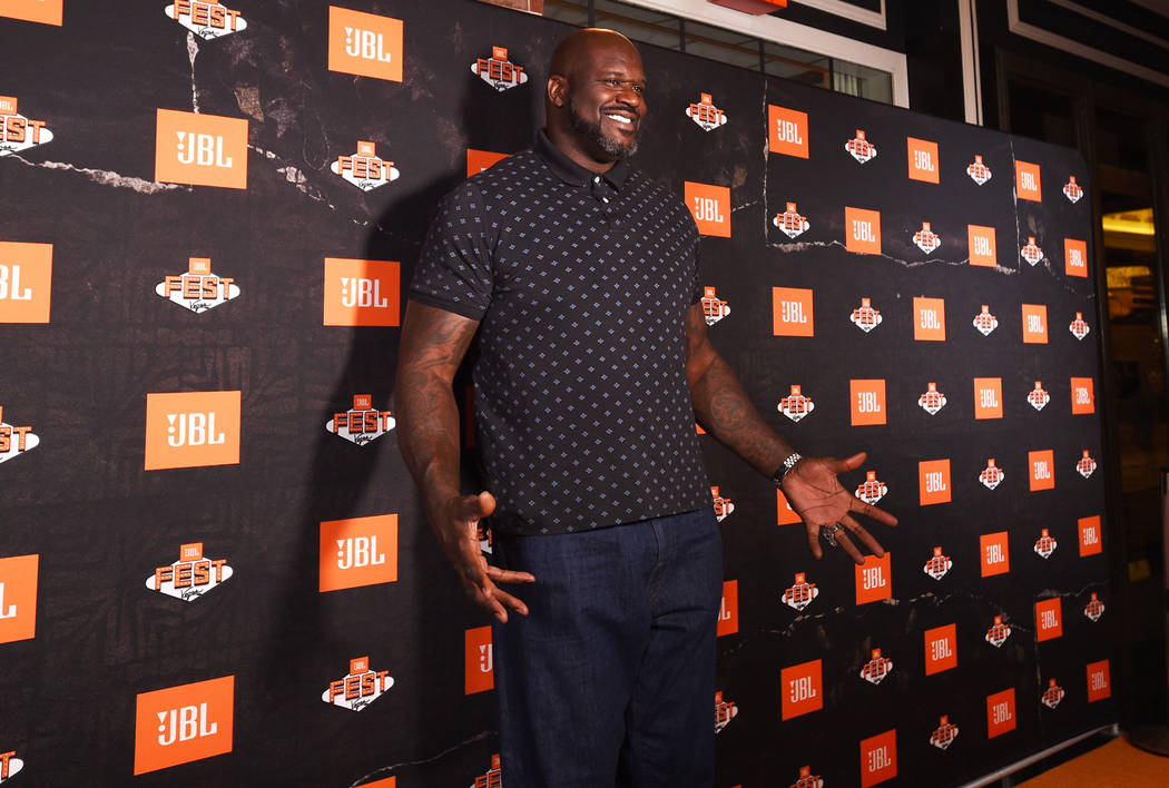 Shaquille O'Neal arrives at Omnia Nightclub for night one of JBL Fest 2019 at Caesars Palace o ...