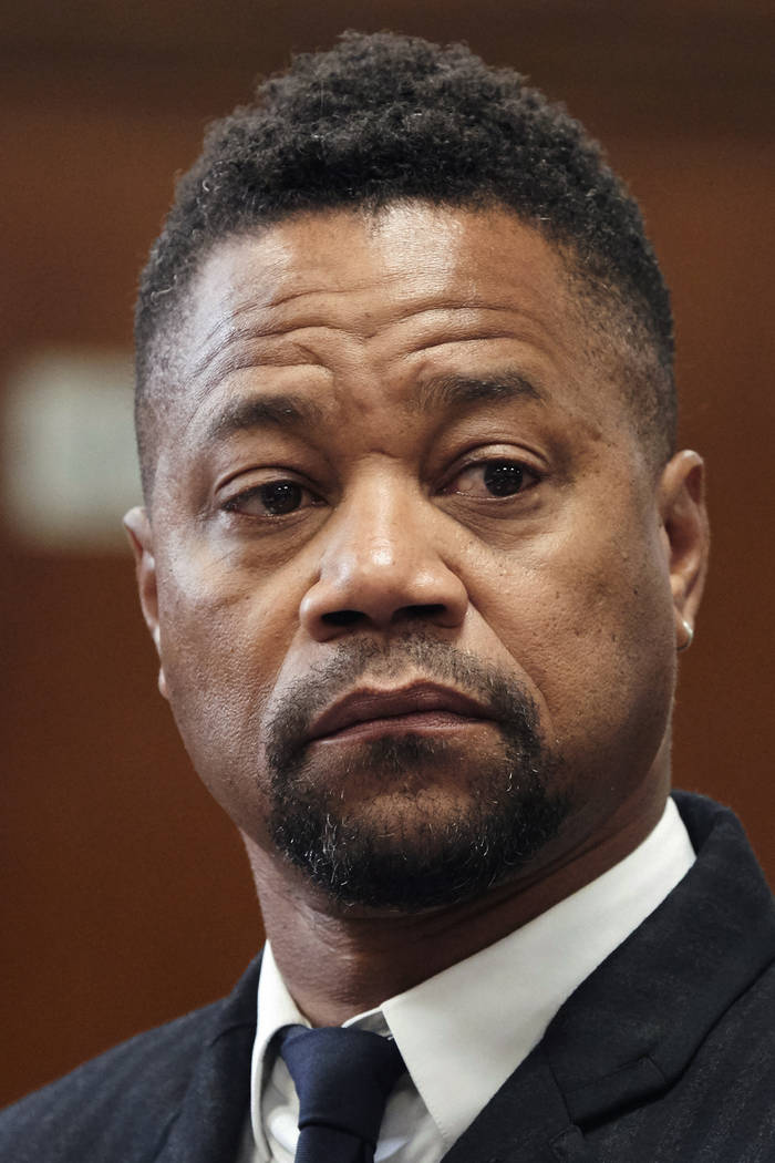 Cuba Gooding Jr. appears in a courtroom in New York, Thursday, Oct. 10, 2019. The actor is accu ...