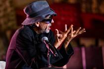 Director and artist Tim Burton speaks about his new Lost Vegas art exhibition at the Neon Museu ...