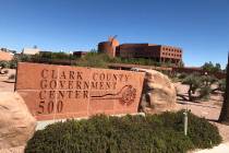 The Clark County Government Center in Las Vegas. (Review-Journal file photo)
